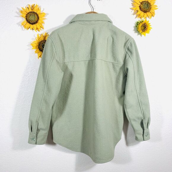 Joie Green Button Up Pocket Shaket Jacket Size Large Women’s - Picture 7 of 12
